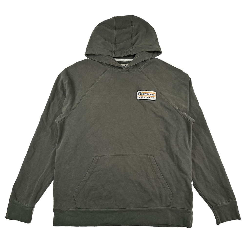 Fayettechill Mountain Co Patch Hoodie Men's Large Green Made In USA